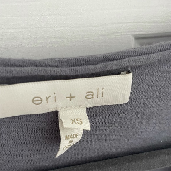 Anthropologie Eri+Ali Gray Peplum Top - Picture 3 of 6